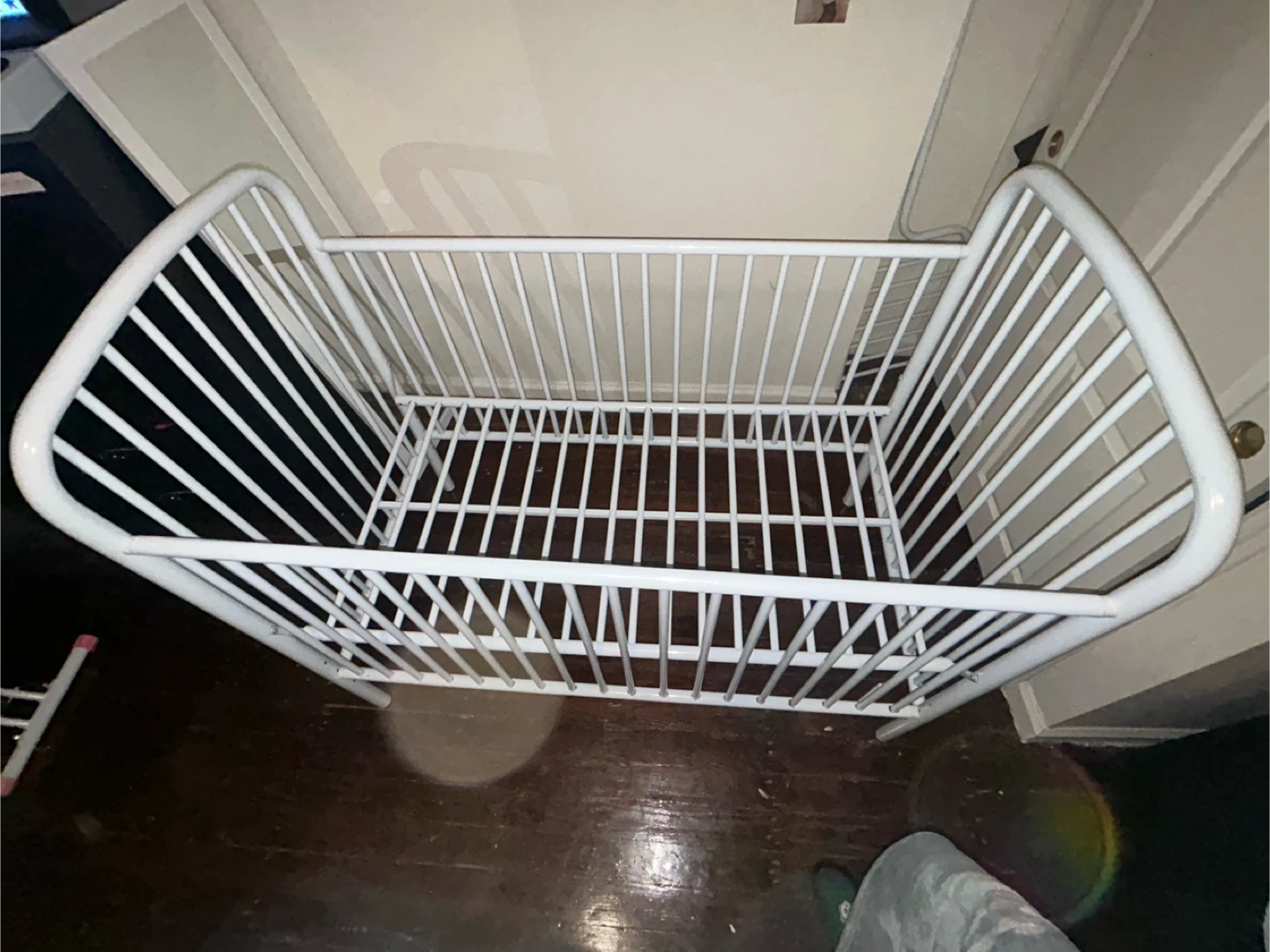White Metal Baby Crib - photo 5