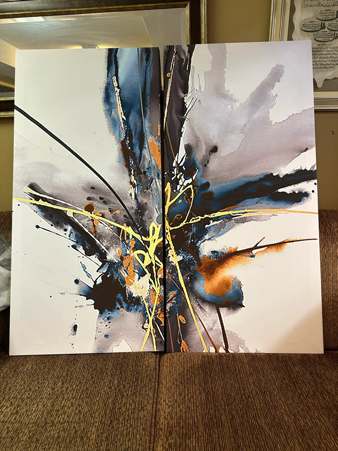 Abstract painting canvas prints Ready to hang image indicator(9)