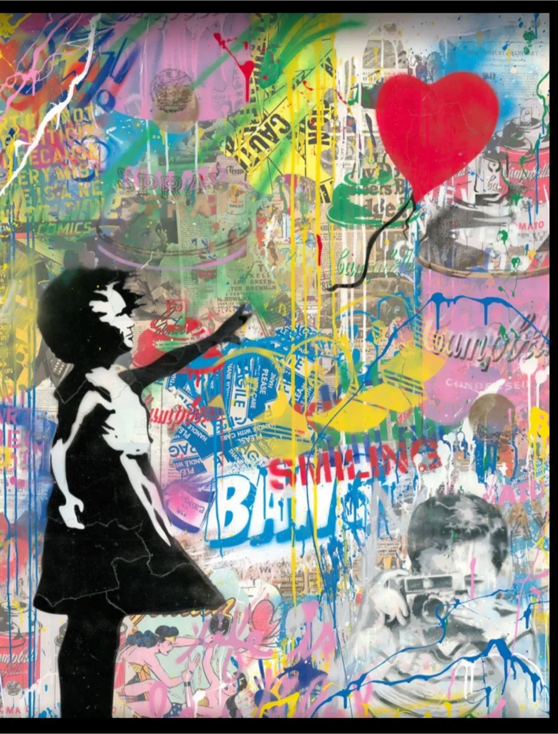 Abstract painting canvas prints Ready to hang image indicator(7)