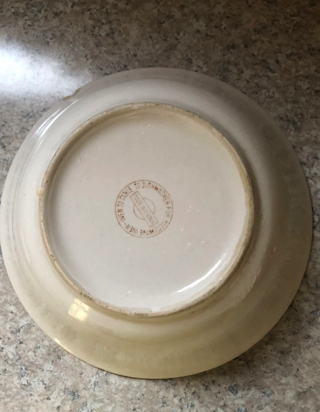 🆓White Bowl with Green Trim - photo 3