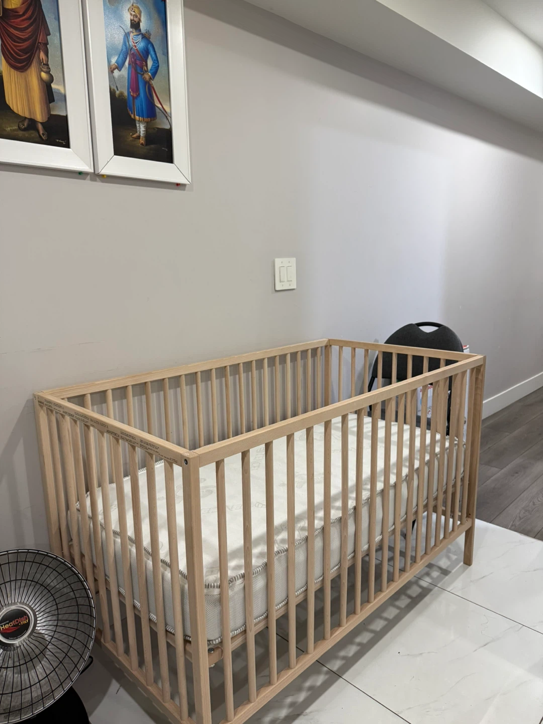 Ikea woodenBaby Crib