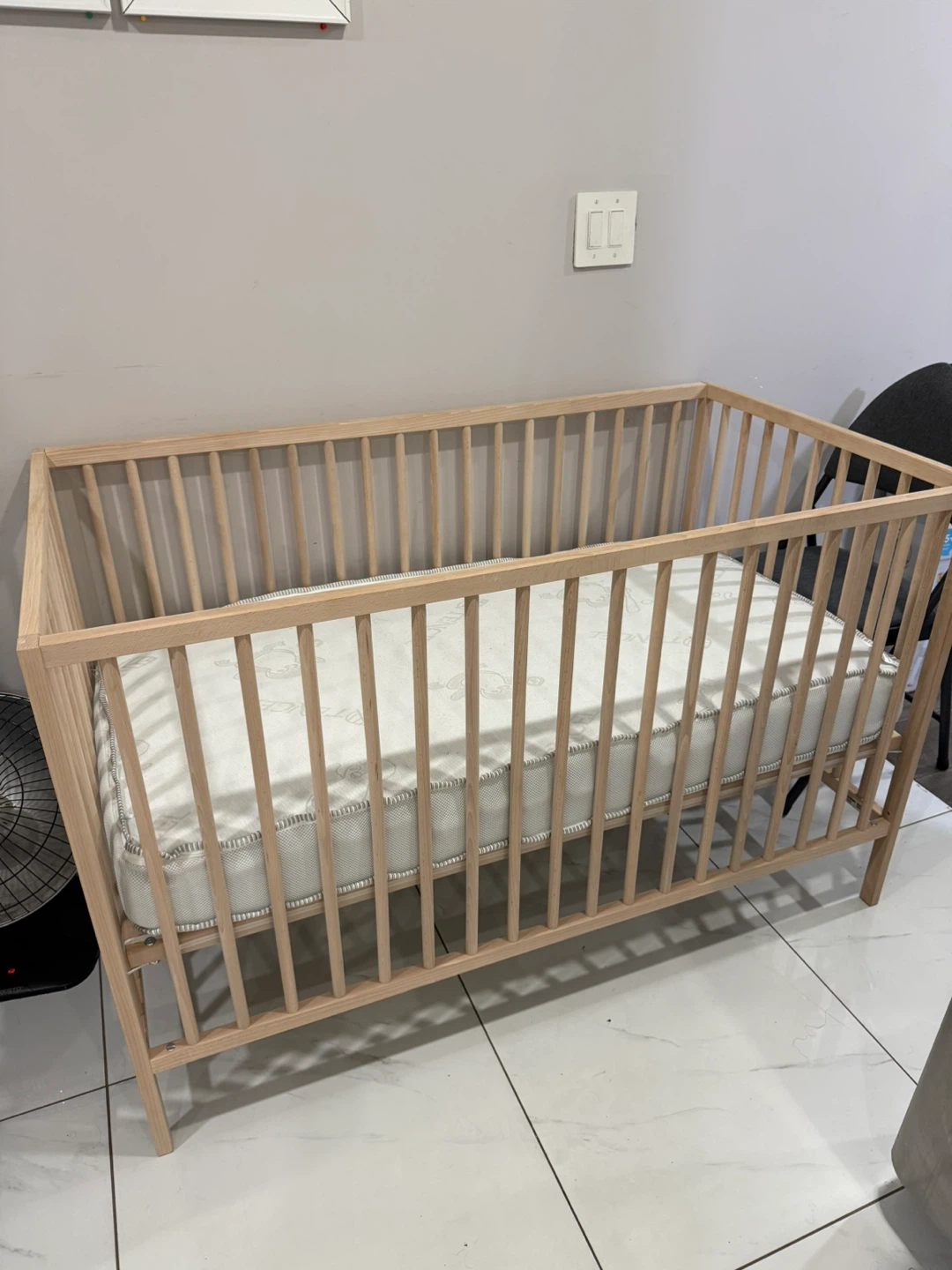 Ikea woodenBaby Crib - photo 3