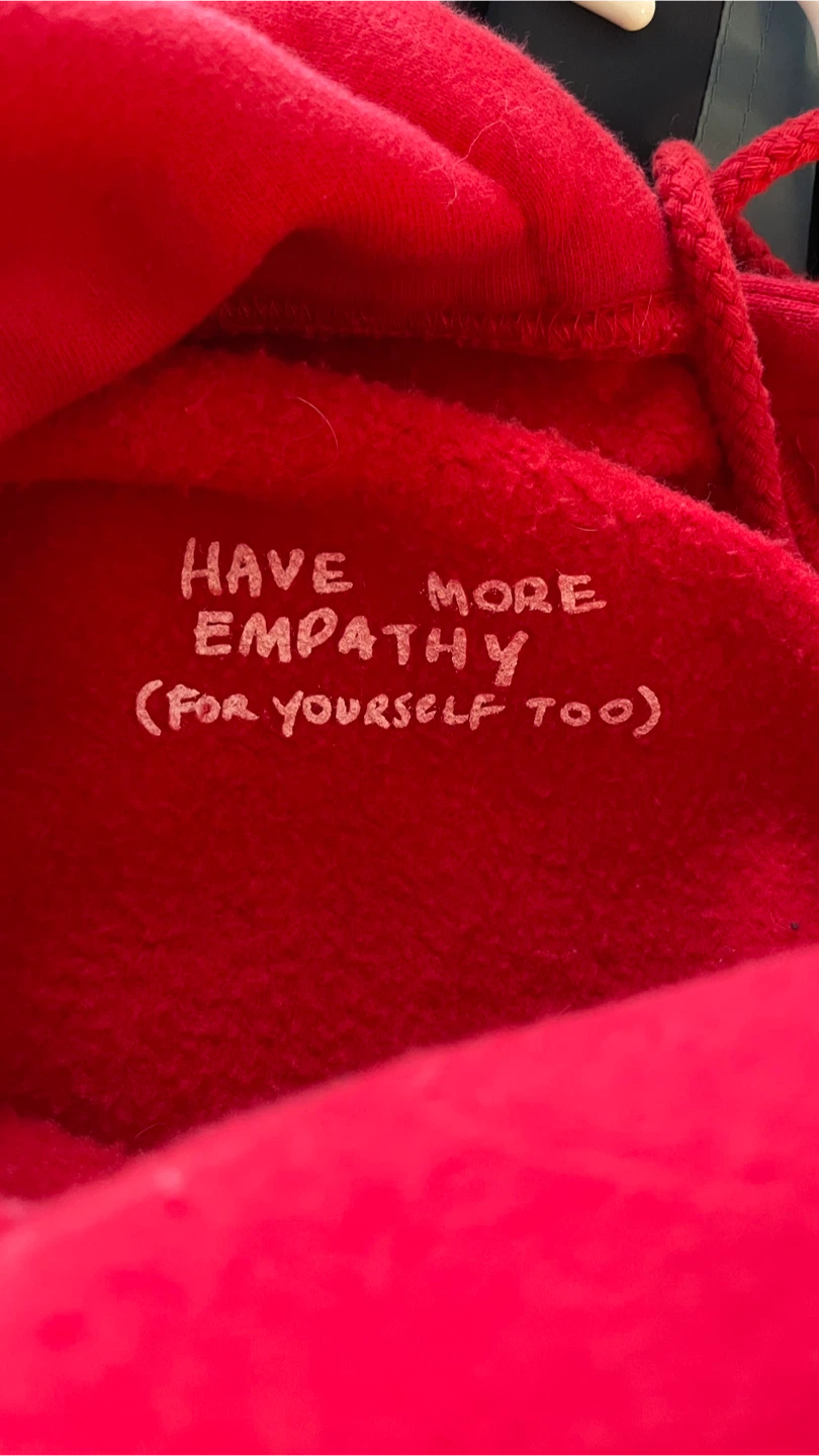 We’re Not Really Strangers Red Hoodie - Size Small - photo 4