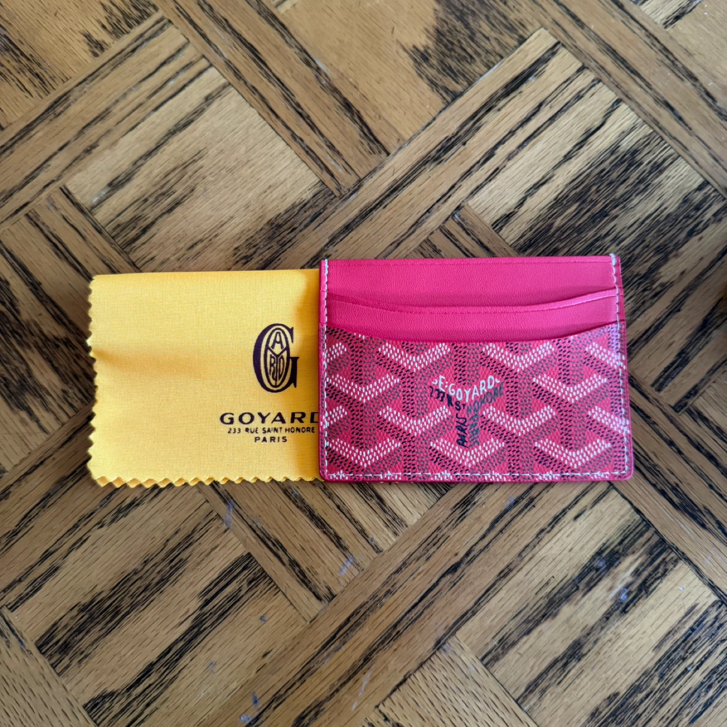 Red Goyard Card Holder - photo 2
