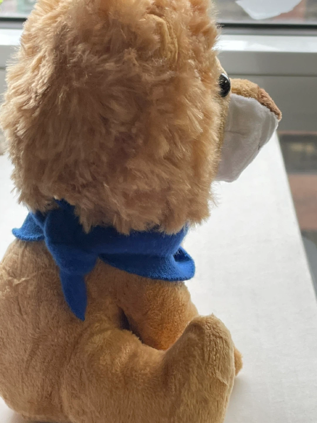 Lion Plush Toy with Blue Scarf - photo 3