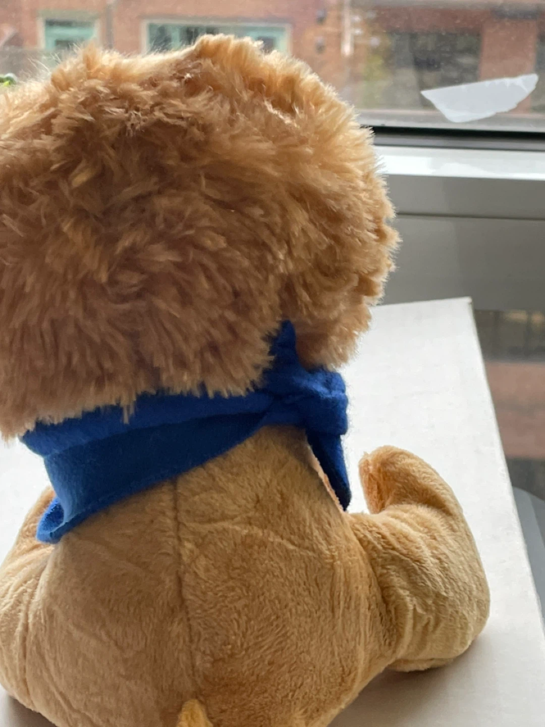 Lion Plush Toy with Blue Scarf - photo 4