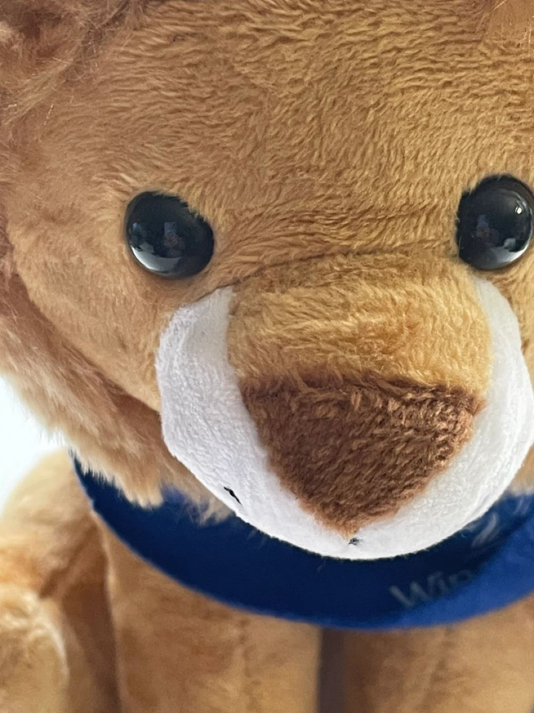 Lion Plush Toy with Blue Scarf - photo 2