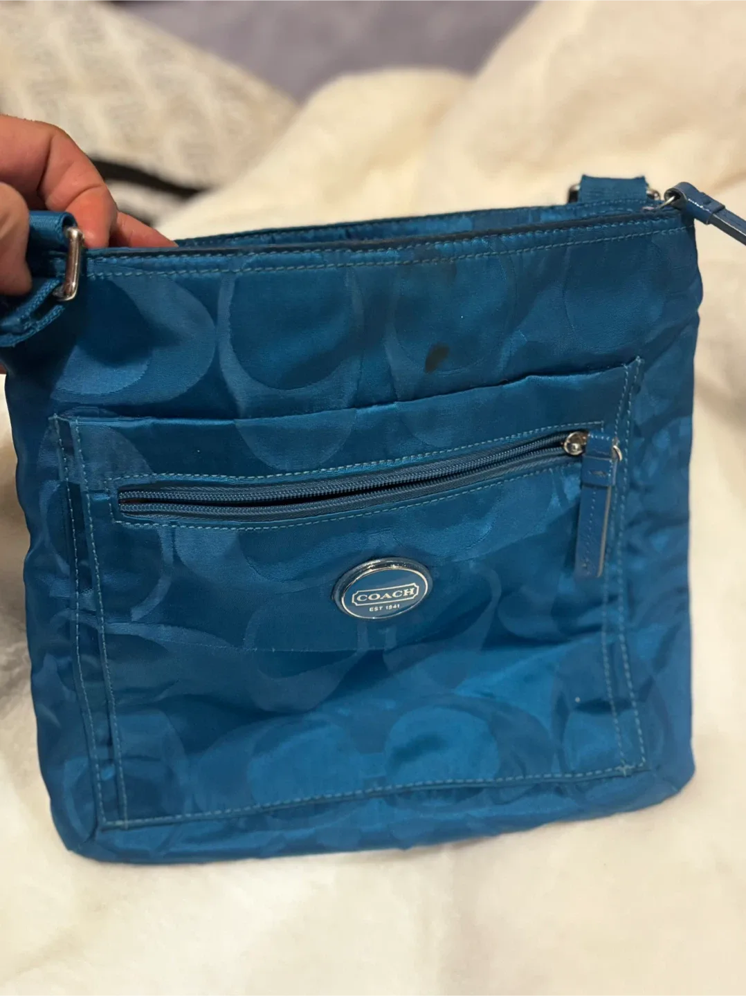 Coach Teal Crossbody Bag image indicator(2)