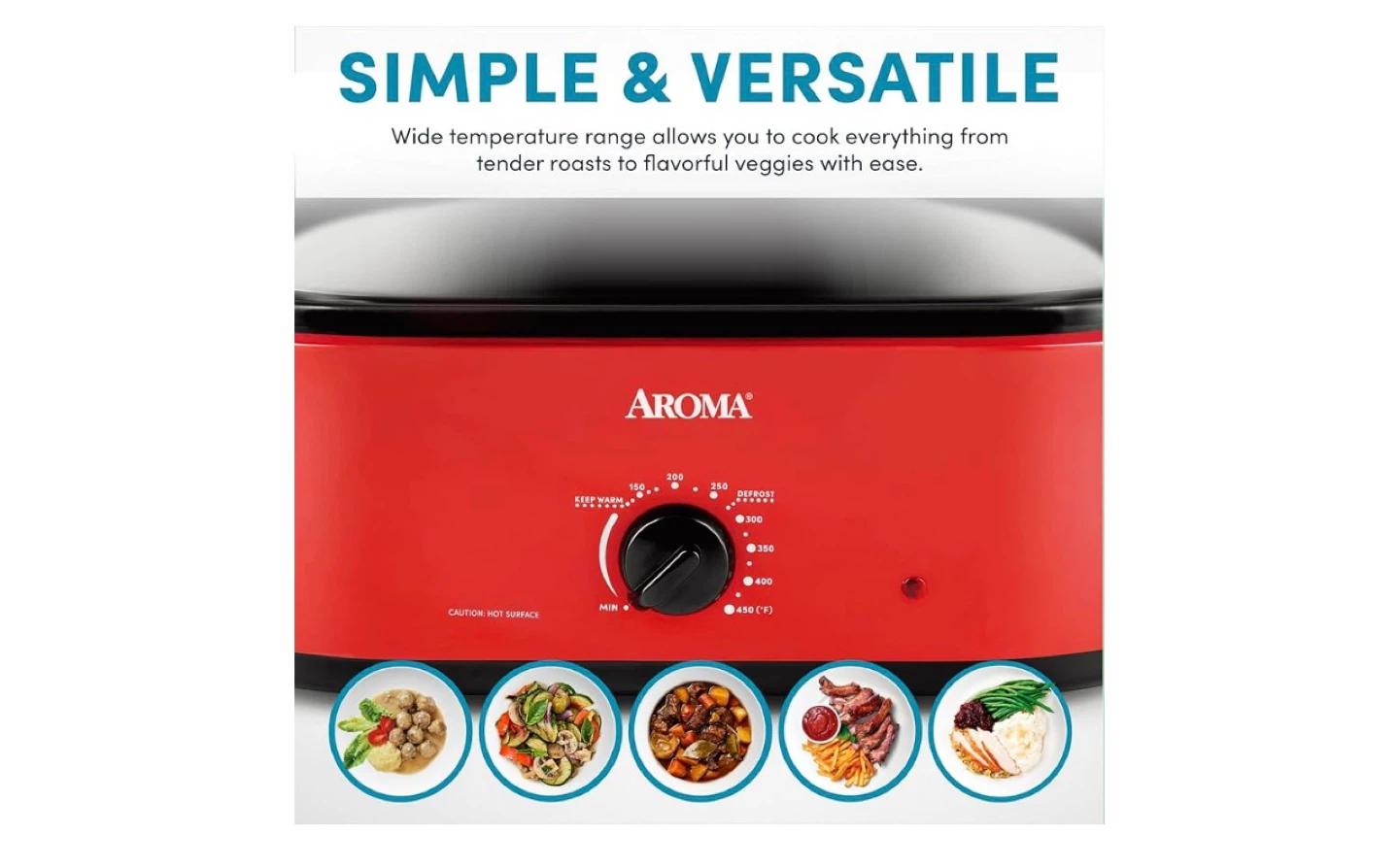 Aroma Roaster Oven - Red - photo 3