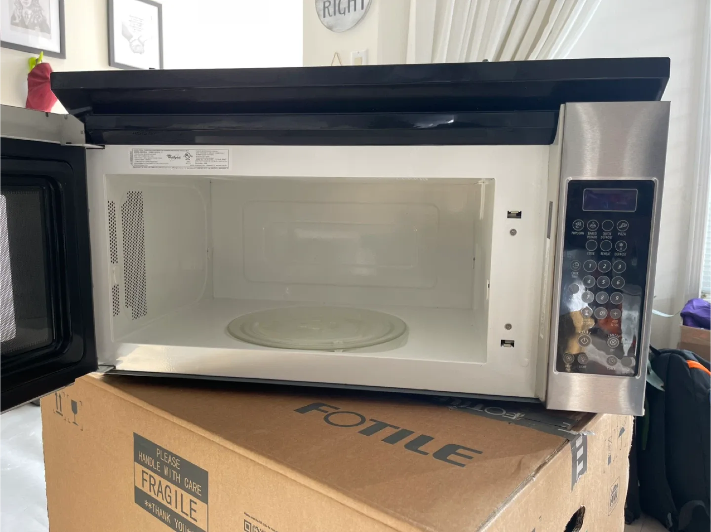 Whirlpool Stainless Steel Over-the-Range Microwave image indicator(2)