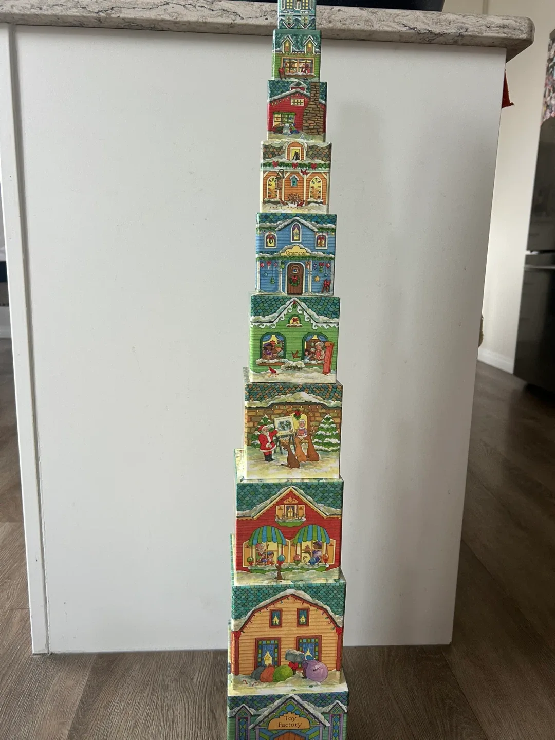 Santa's Village 10 Stack & Play Building Blocks image indicator(5)