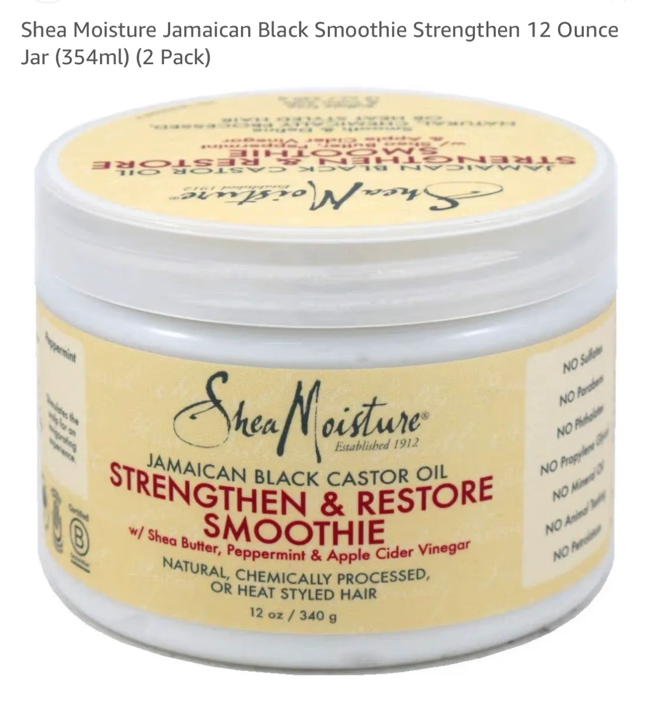 Shea Moisture Jamaican Black Castor Oil Conditioner thumbnail