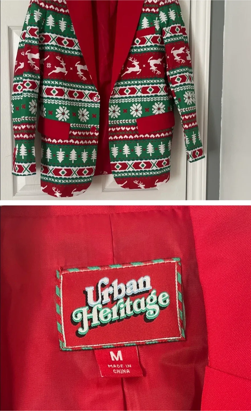 Urban Heritage Christmas Blazer - Size M image indicator(2)