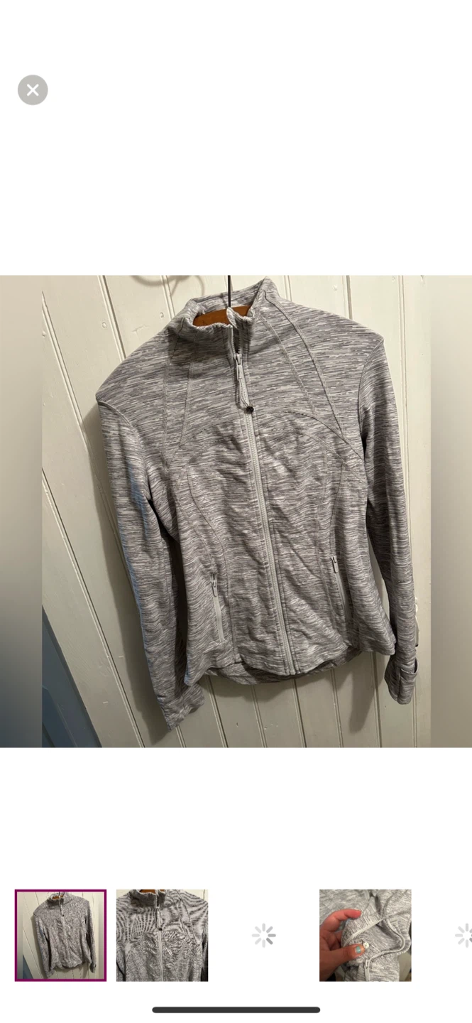 Lululemon Define Jacket Size 8 - Heathered Grey