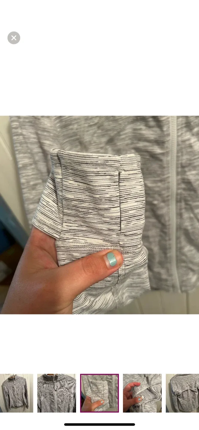 Lululemon Define Jacket Size 8 - Heathered Grey image indicator(3)