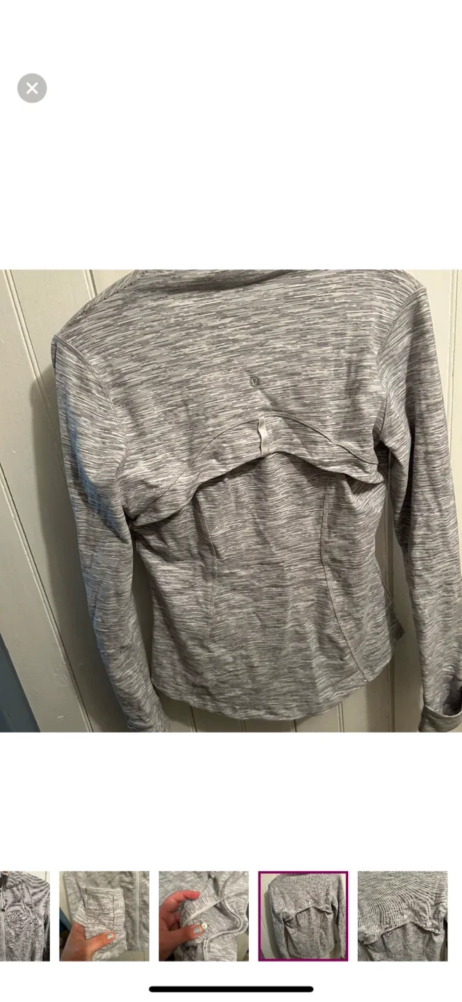 Lululemon Define Jacket Size 8 - Heathered Grey image indicator(5)