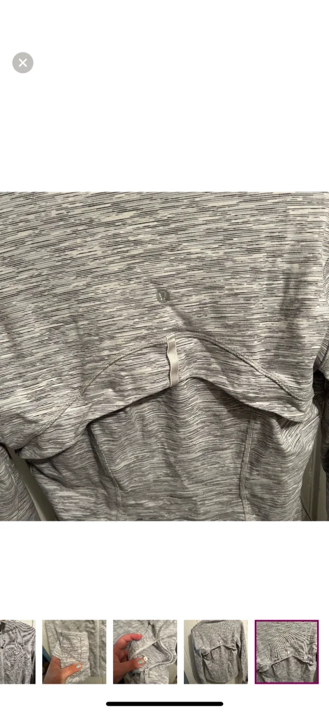 Lululemon Define Jacket Size 8 - Heathered Grey image indicator(6)
