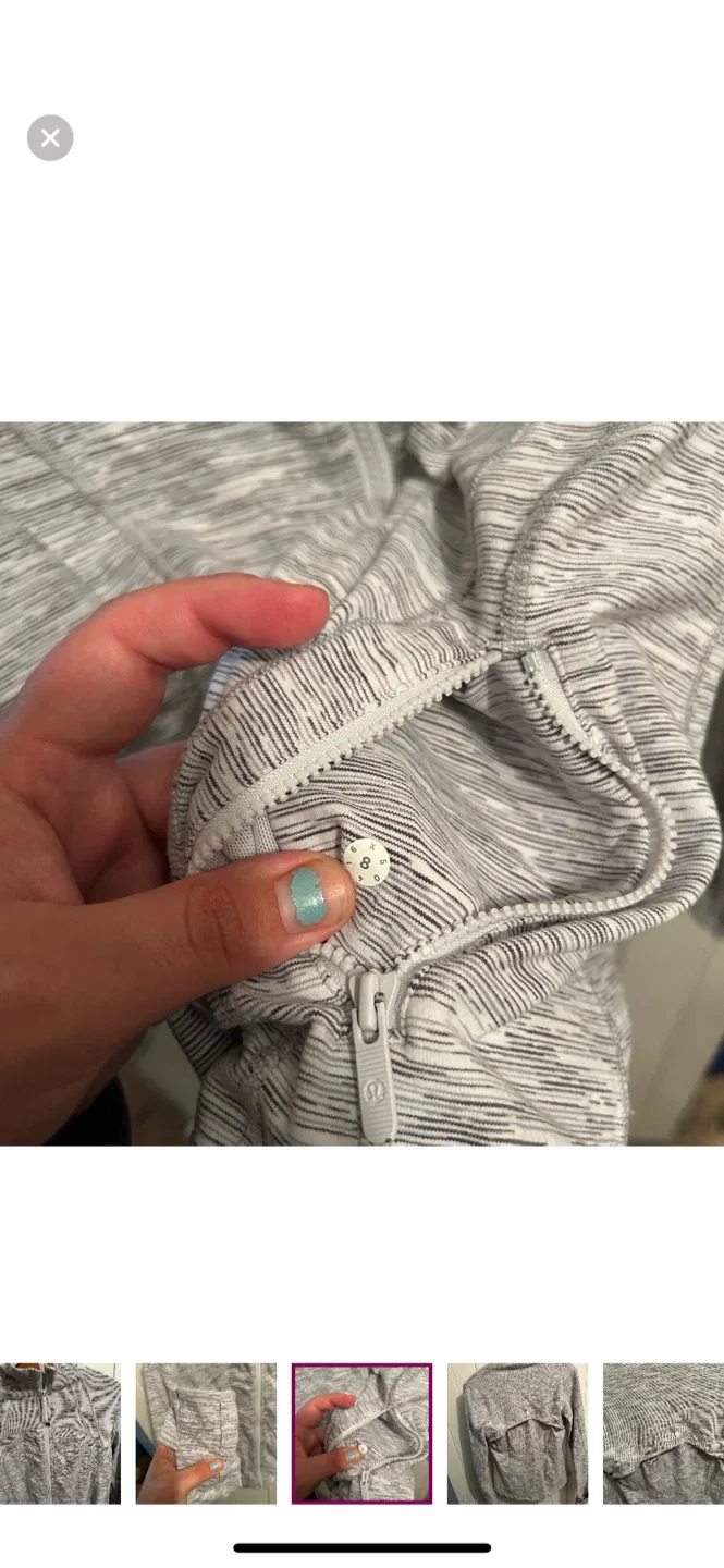 Lululemon Define Jacket Size 8 - Heathered Grey image indicator(4)