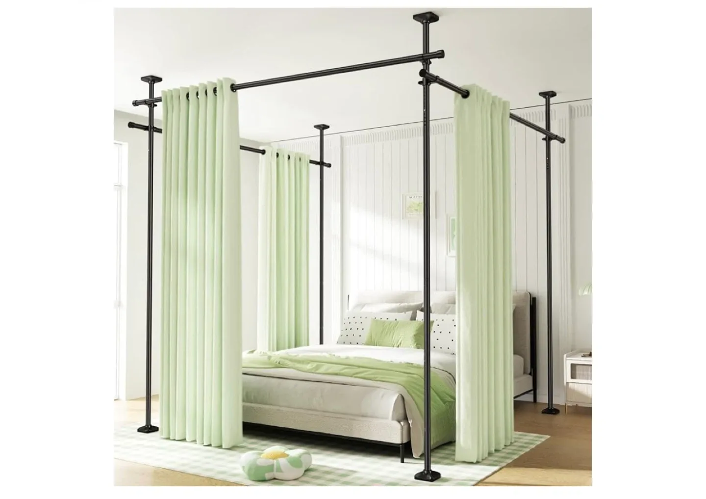 Tension Curtain Rod Room Divider thumbnail