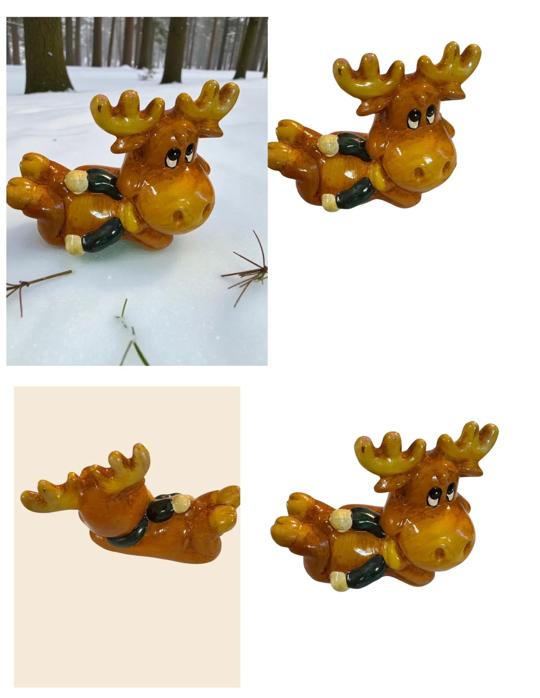 FREE Cute Ceramic Moose Figurine
