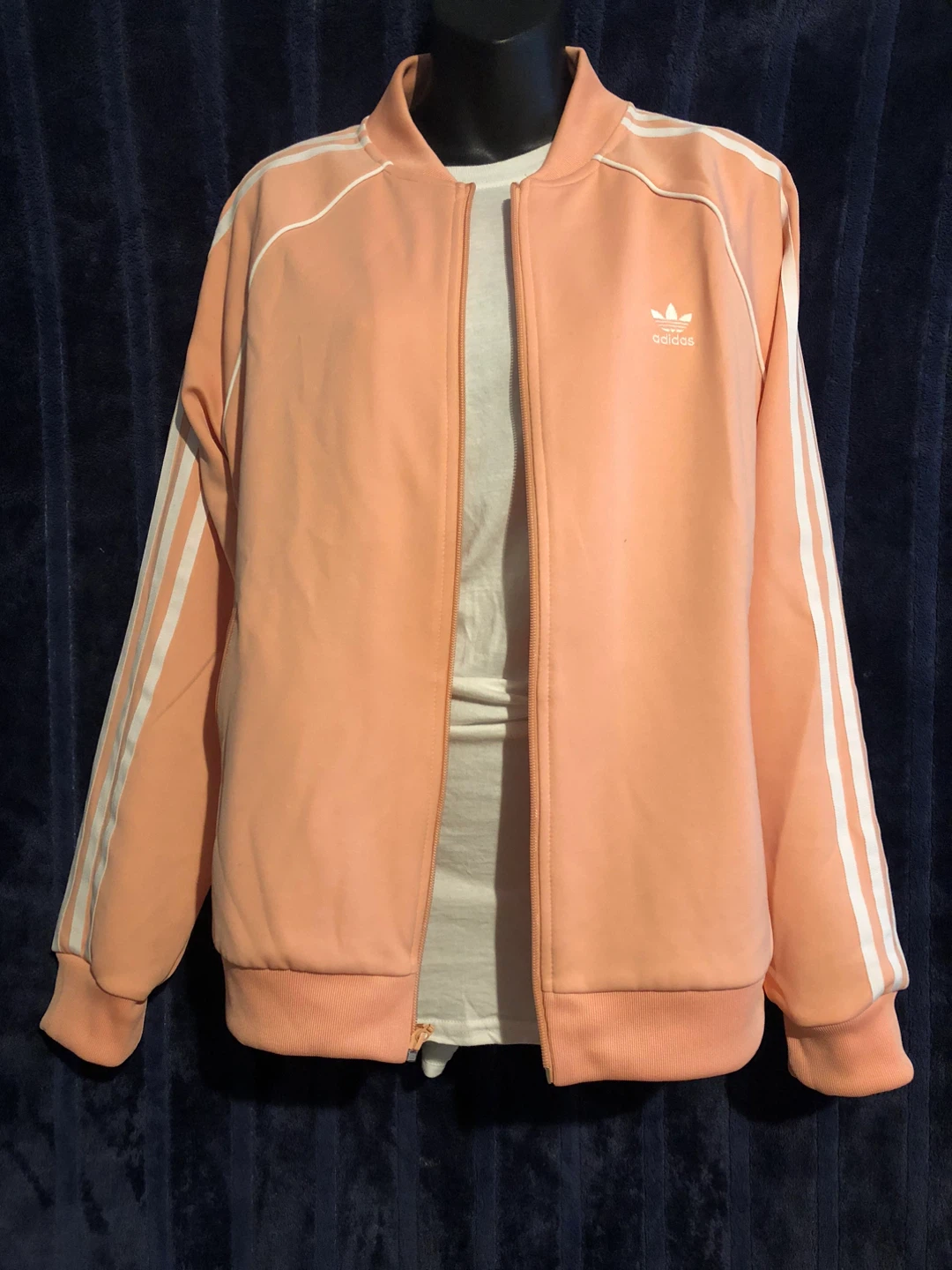 Adidas Salmon Pink Jacket Size L - photo 3