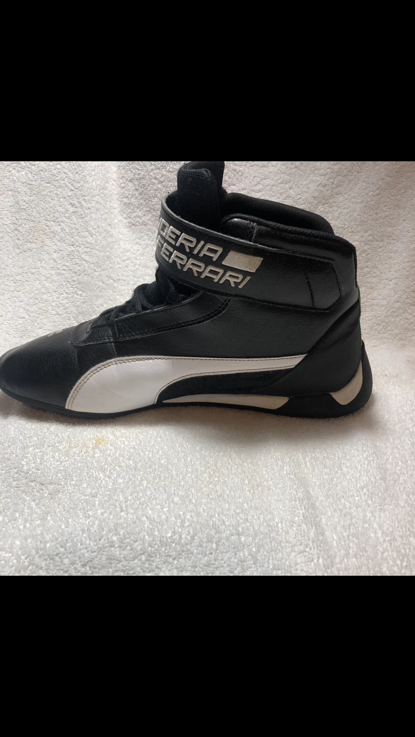 Puma Scuderia Ferrari Kids' Black High-Top Sneakers - Size 9 - photo 2