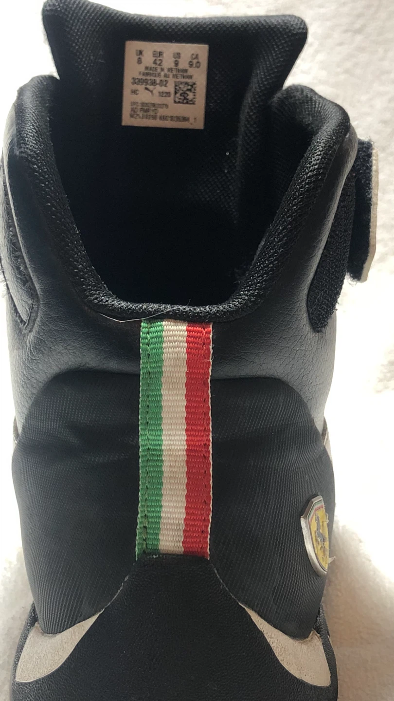 Puma Scuderia Ferrari Kids' Black High-Top Sneakers - Size 9 - photo 3