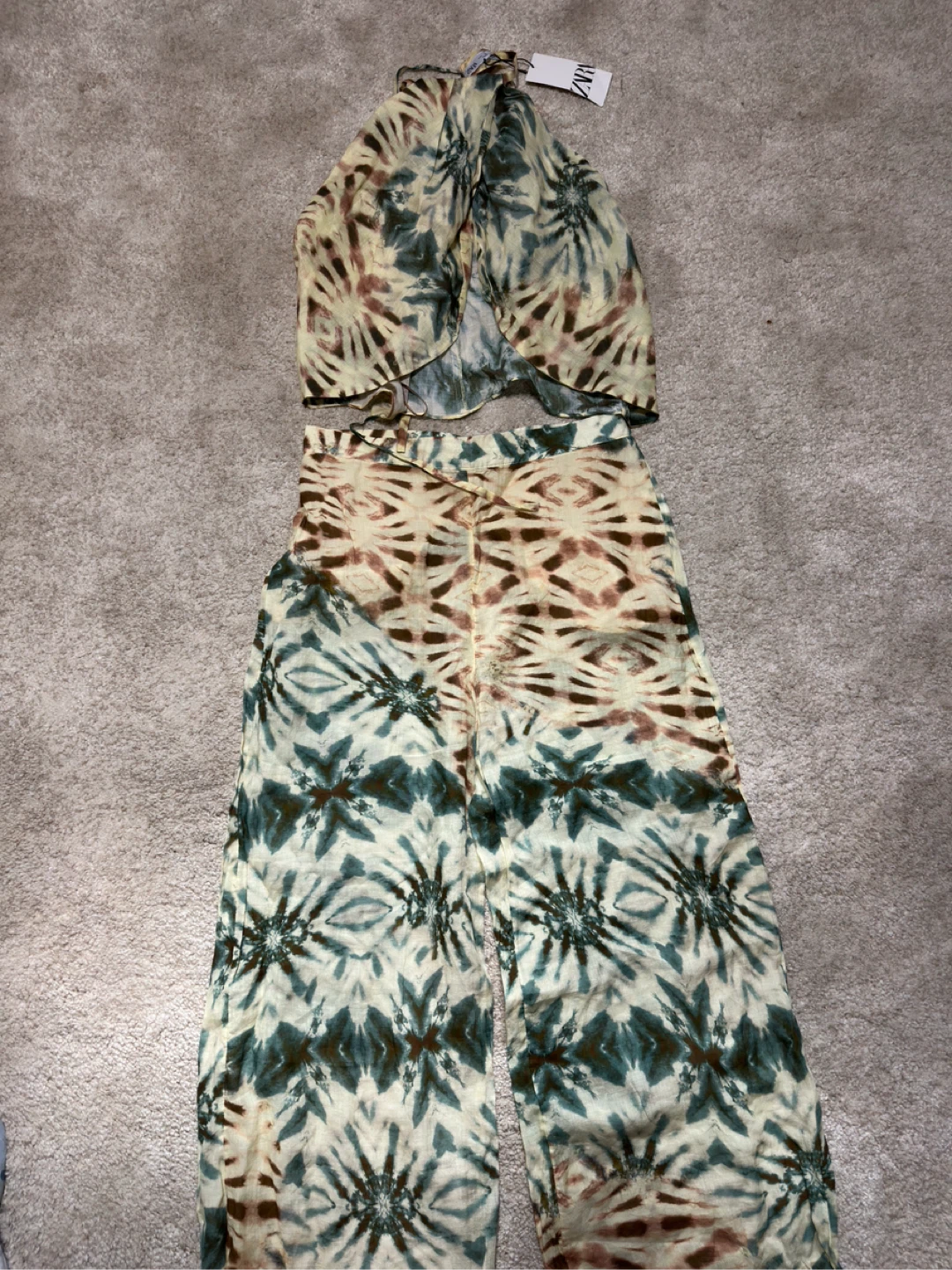 Zara Tie Dye Co-ord Set - Size L