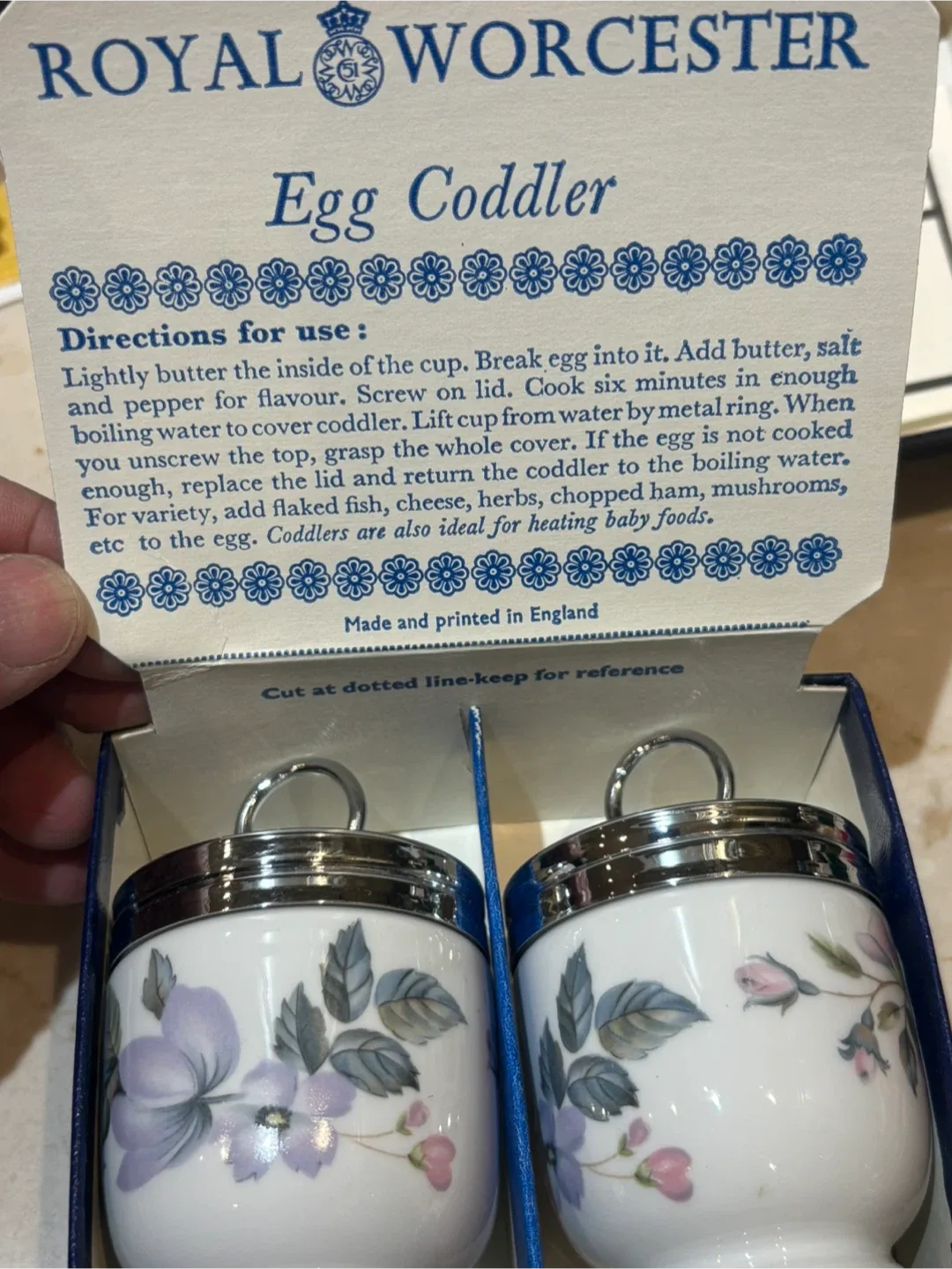 Royal Worcester Egg Coddlers with Box image indicator(3)