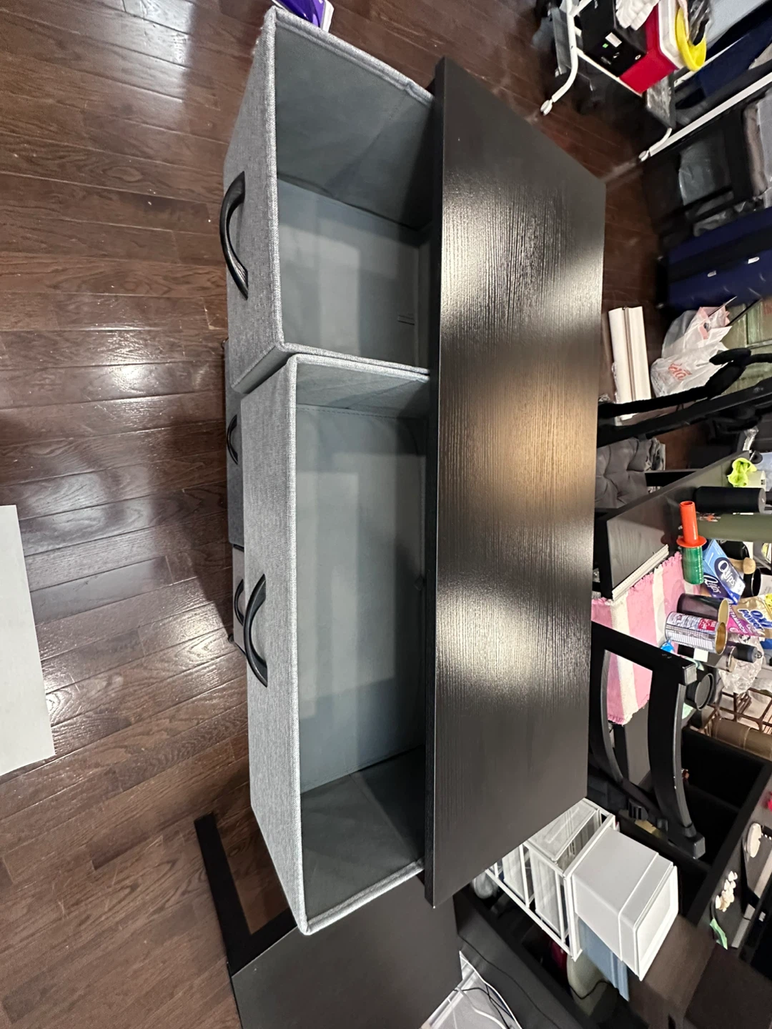 Grey Fabric Drawer Storage Tower - photo 4