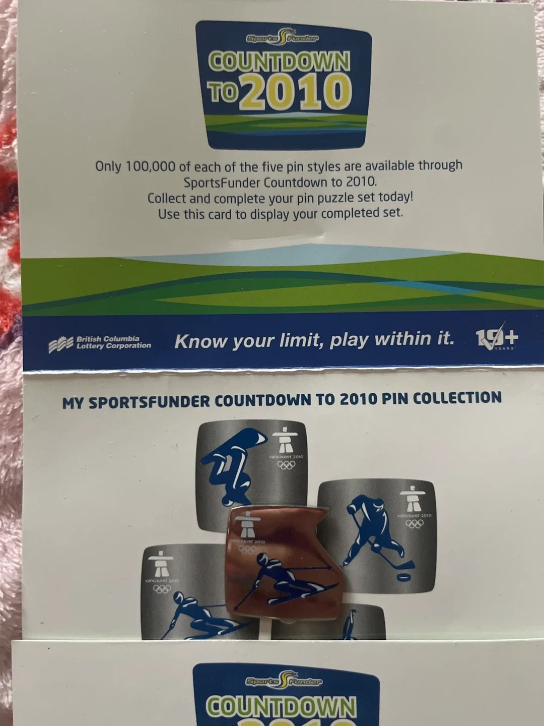 SportsFunder Countdown to 2010 Pin Collection image indicator(5)