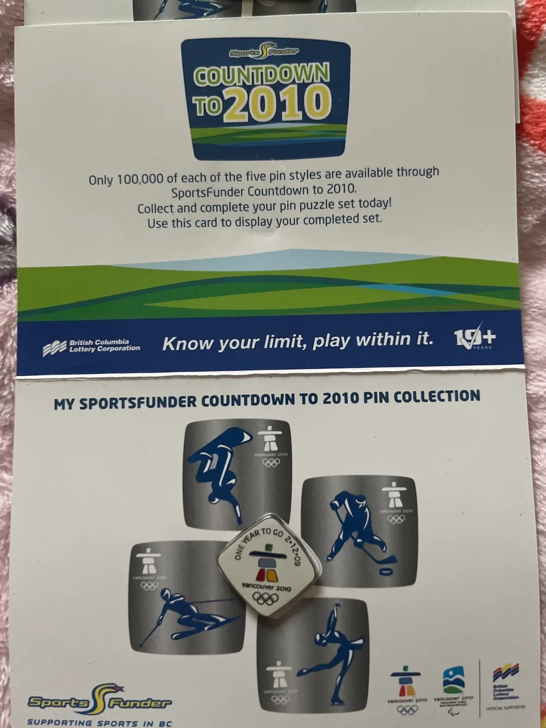 SportsFunder Countdown to 2010 Pin Collection image indicator(4)