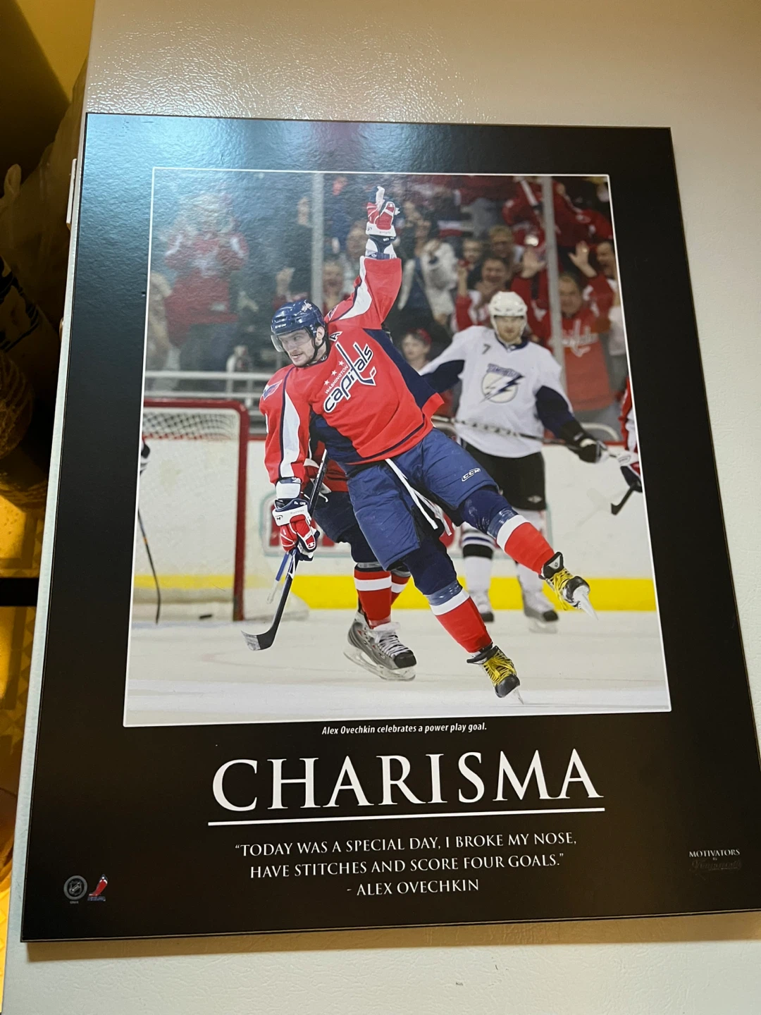 Alex Ovechkin 'Charisma' Motivational Poster
