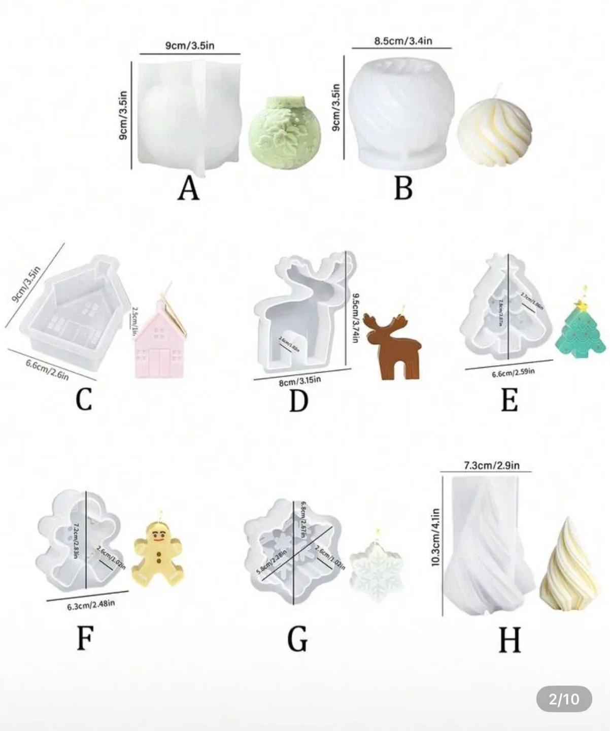 Silicone Candle Molds image indicator(6)