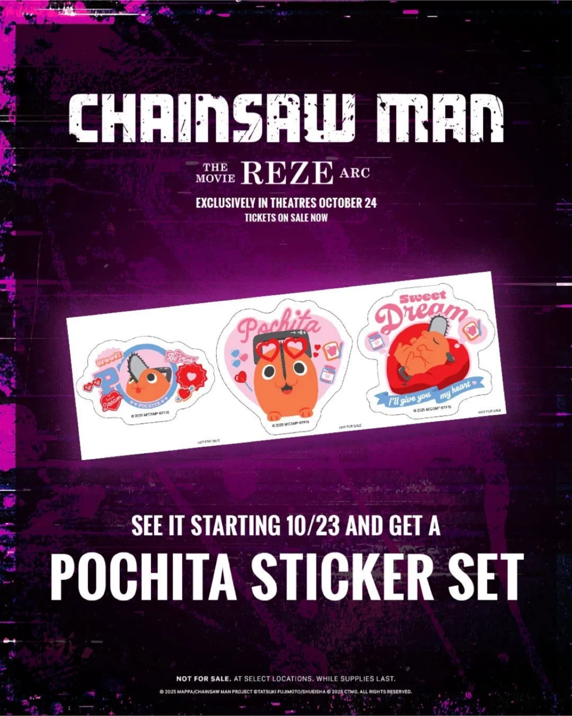 Chainsaw Man… (Crunchyroll Exclusive) Pochita Sticker Set - photo 2