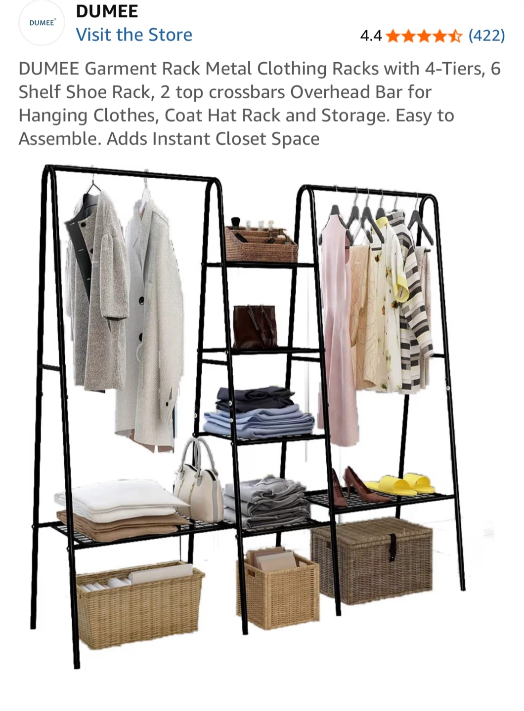 Metal Clothing Rack