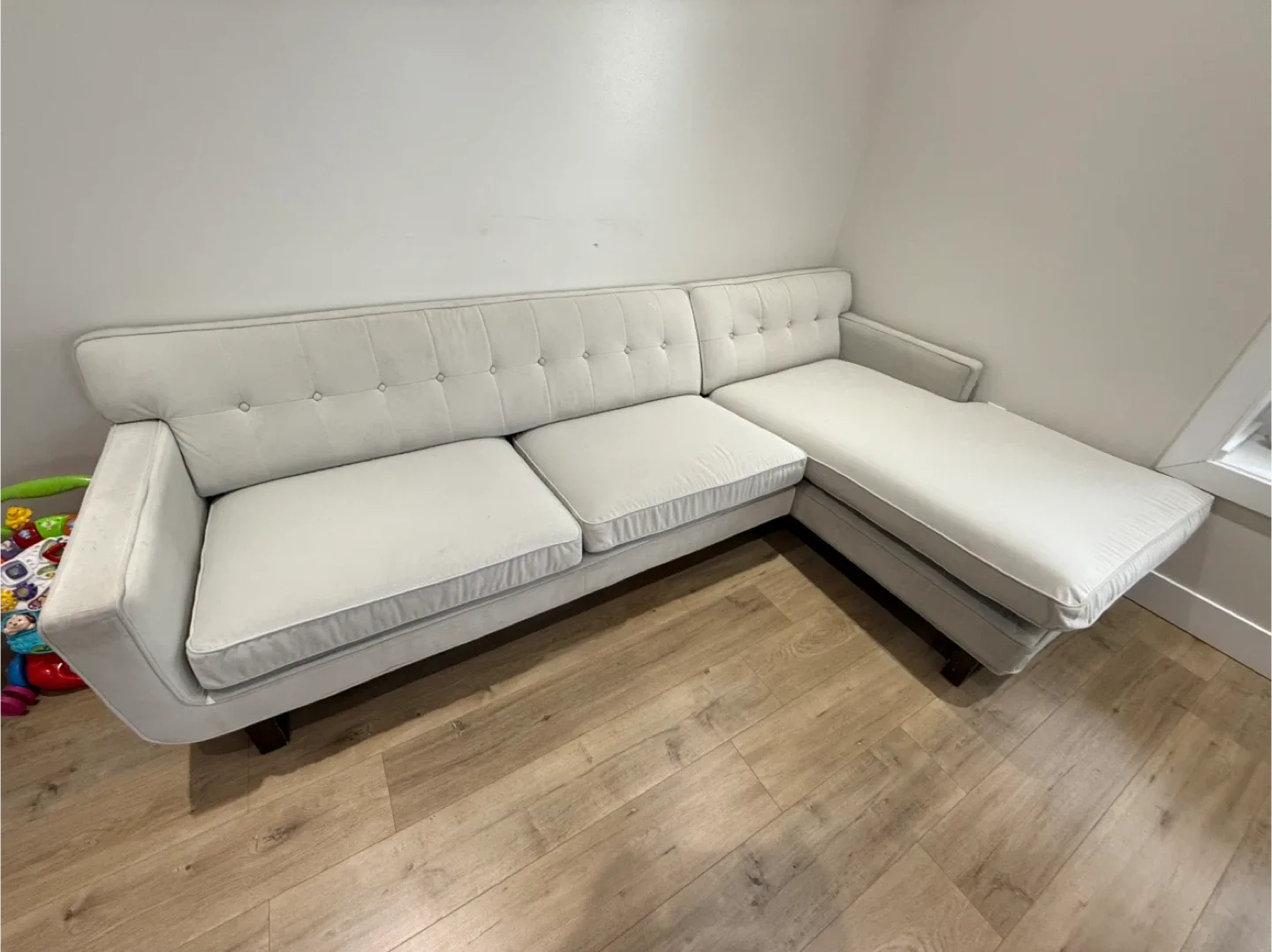 Leather Sectional Sofa - Grey image indicator(2)