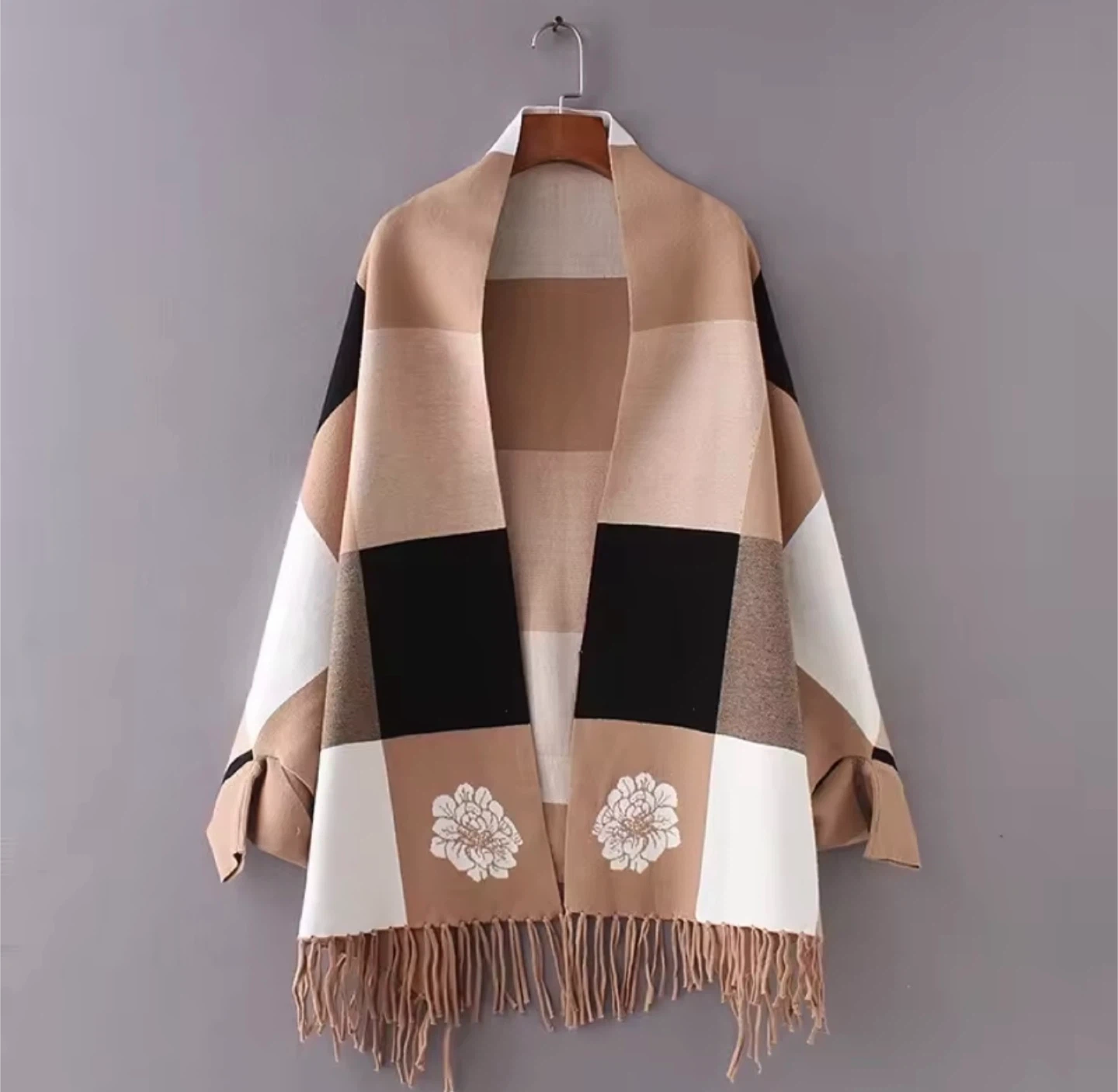 Poncho Tassel Shawl Wrap - photo 2