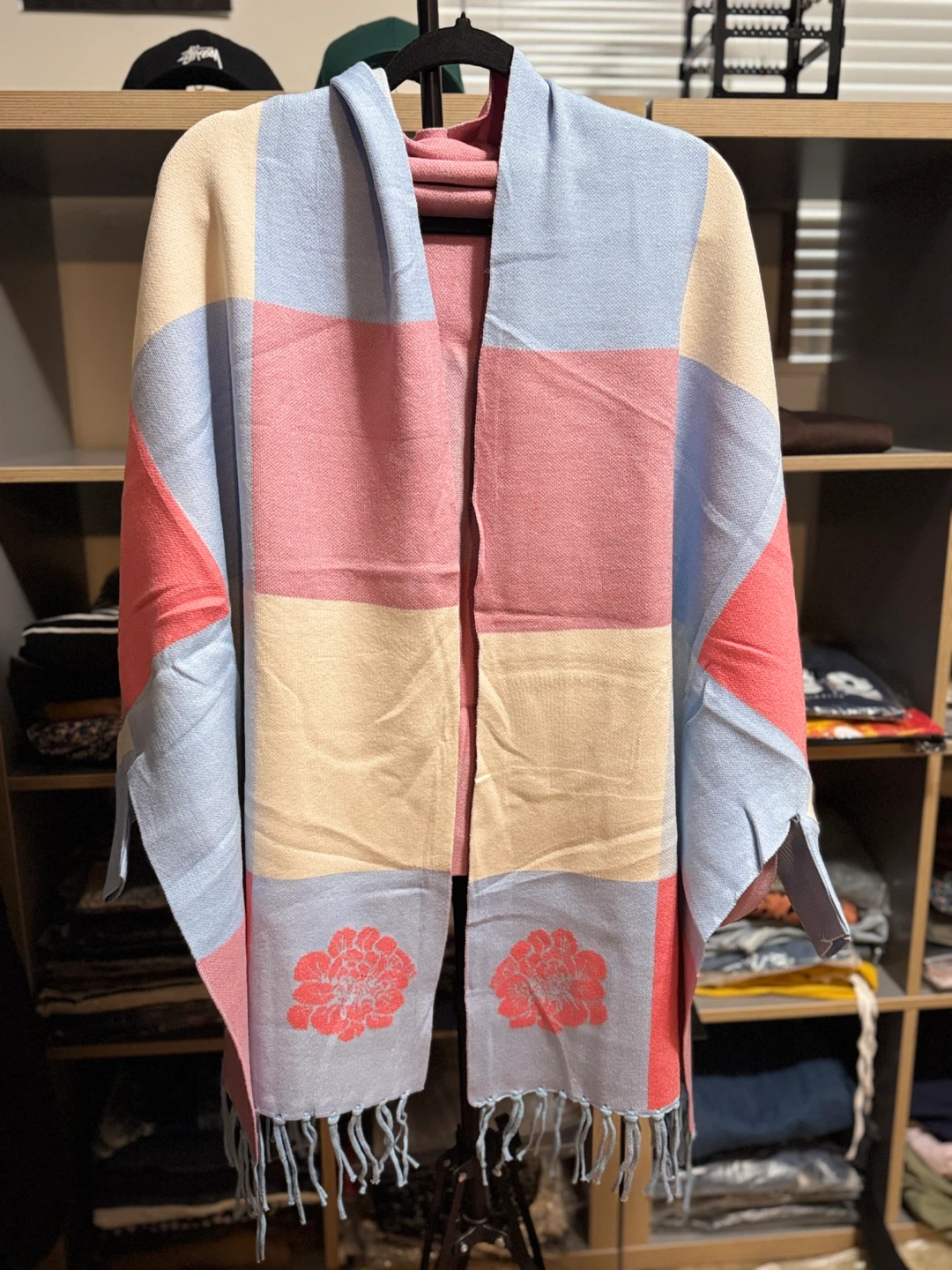 Poncho Tassel Shawl Wrap - photo 3