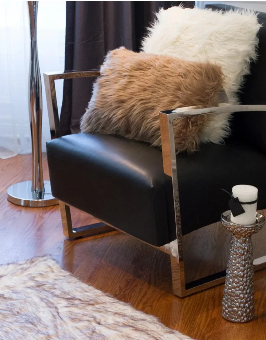 New LUXE Faux Fur Throw pillow image indicator(6)