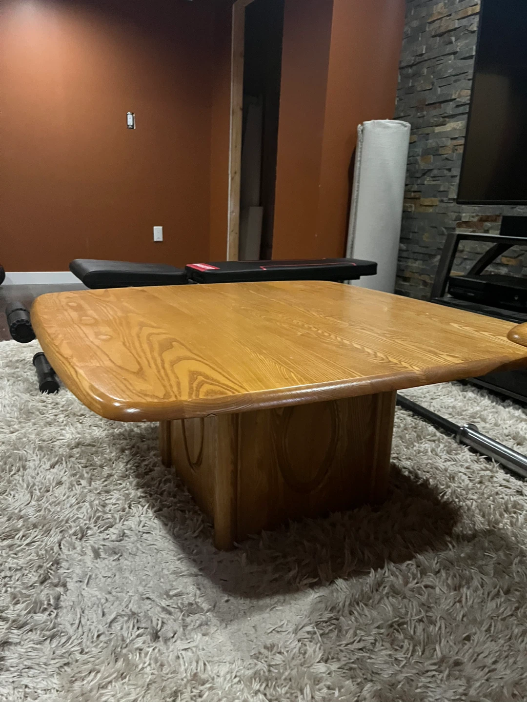 Wooden Coffee Table and Side Table