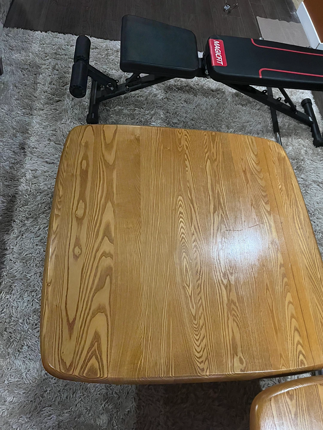 Wooden Coffee Table and Side Table - photo 2