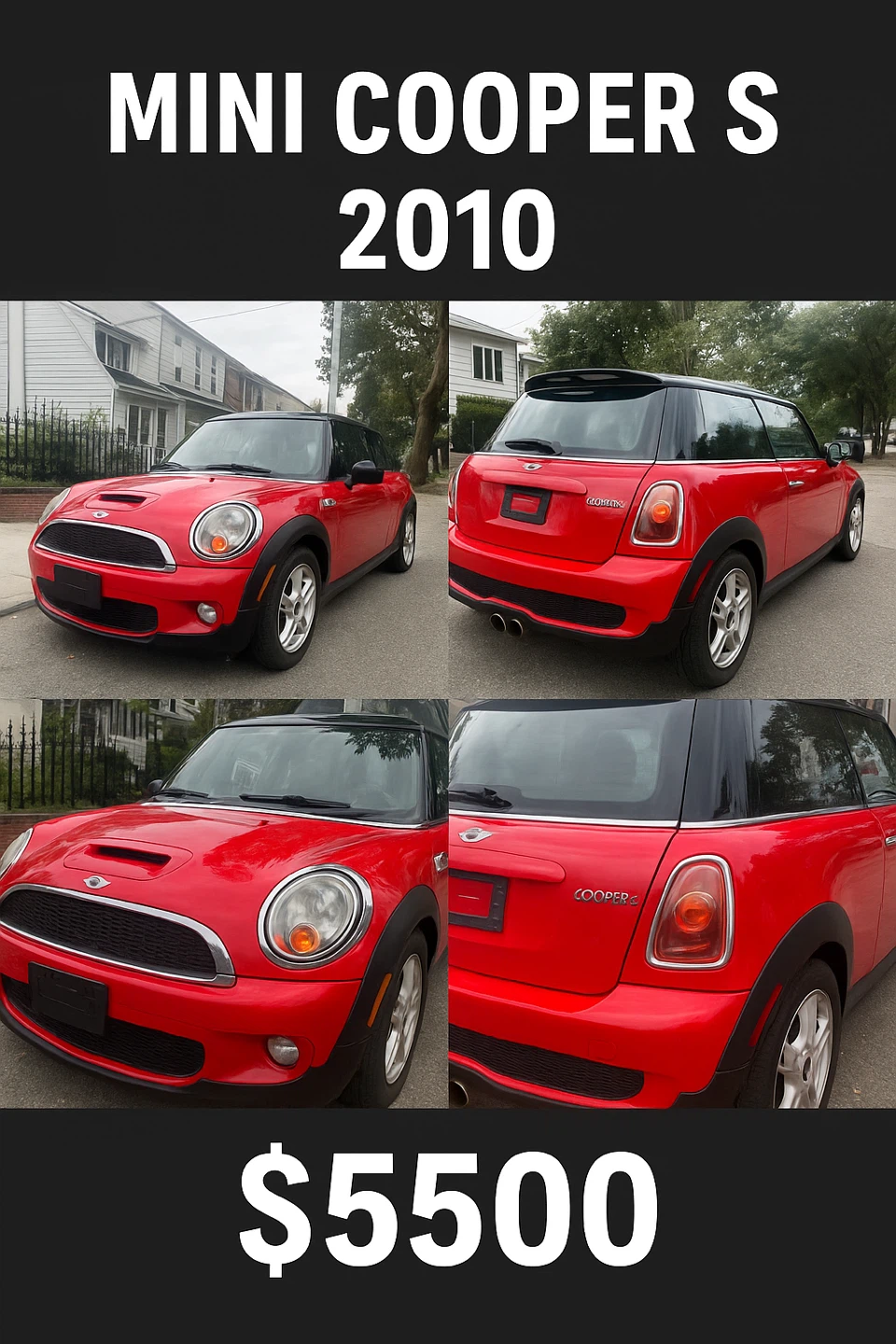 2010 Red Mini Cooper S