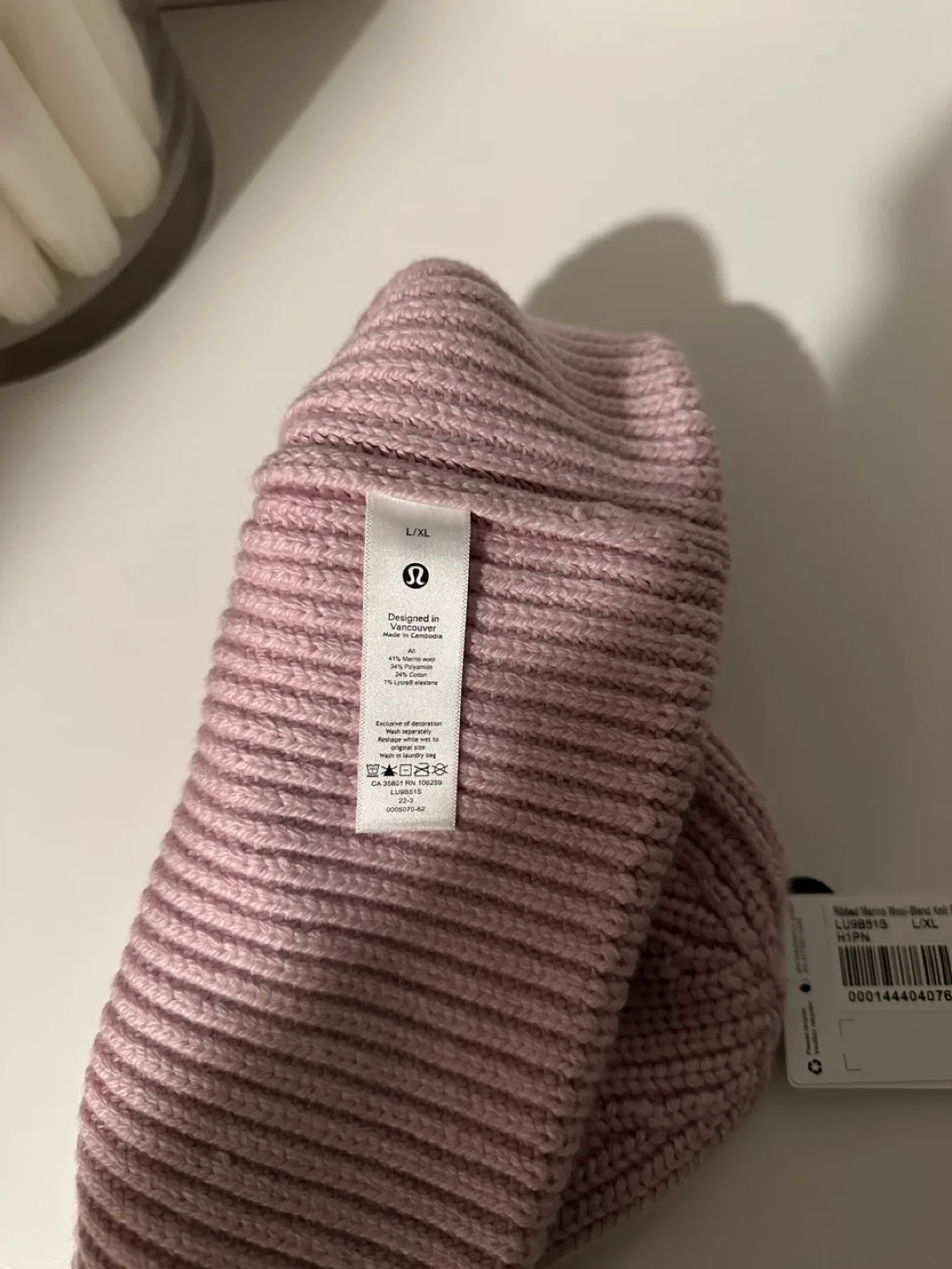 Lululemon Ribbed Wool-Blend Knit Beanie - L/XL image indicator(3)