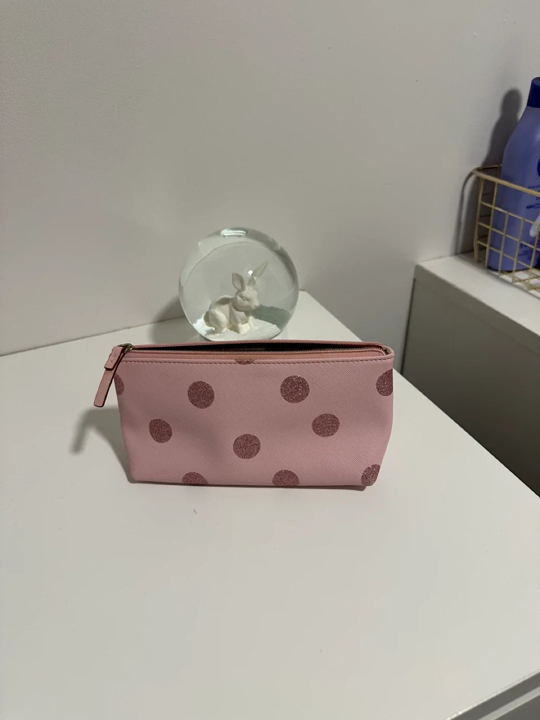 Kate Spade Pink Polka Dot Cosmetic Pouch image indicator(3)