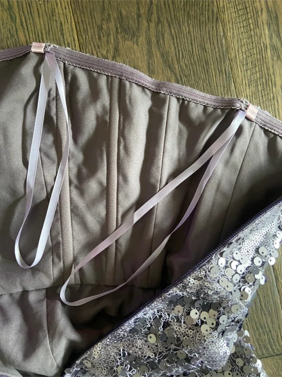 BCBGMAXAZRIA Sequin Dress - Lilac Mist, Size 4 image indicator(9)