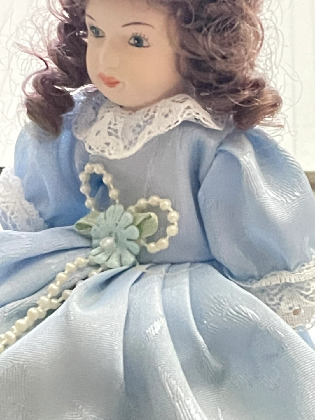 Porcelain Doll in Blue Dress - photo 2