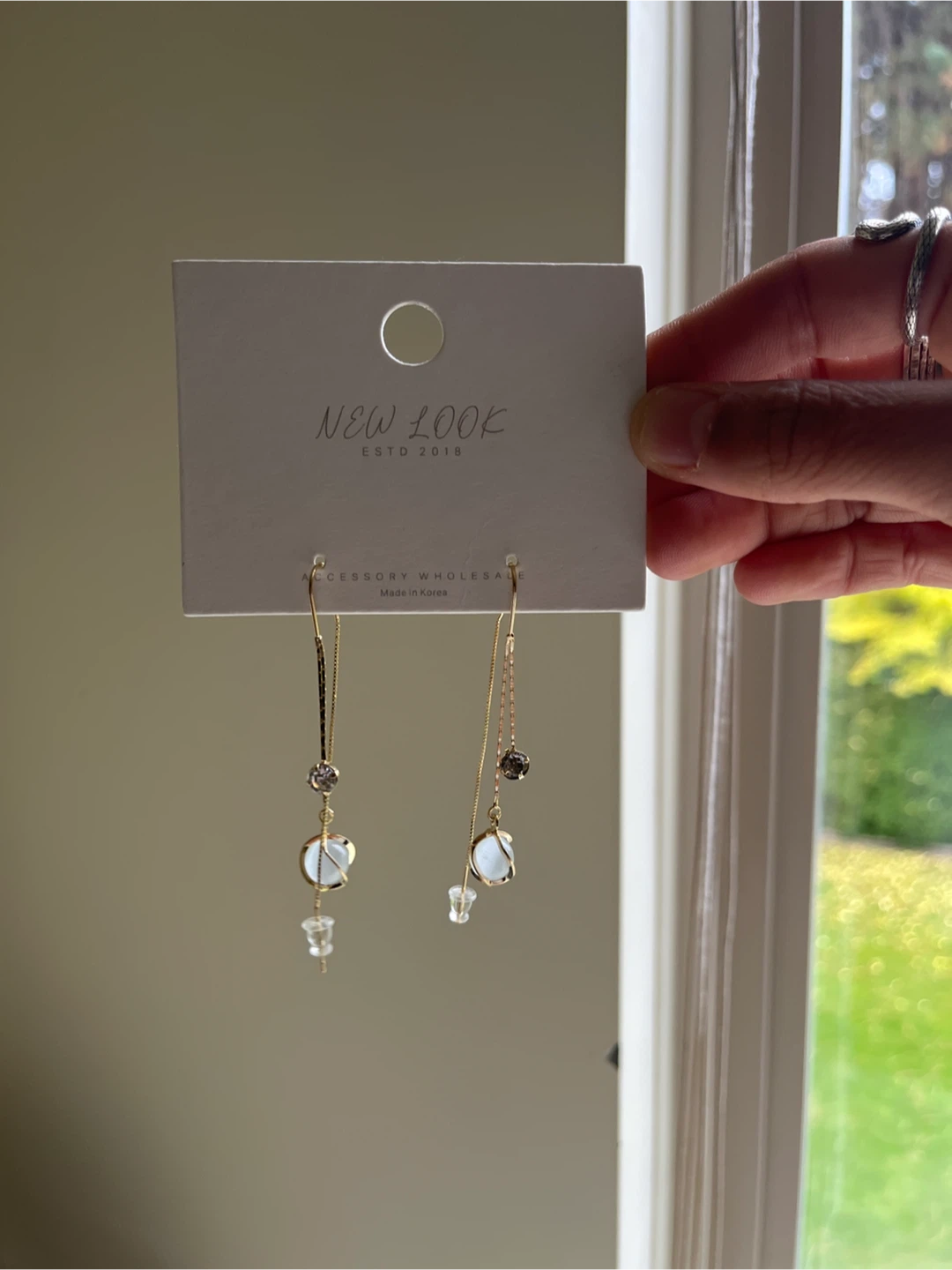 brand new threader earrings/ evening/ bridal earrings.