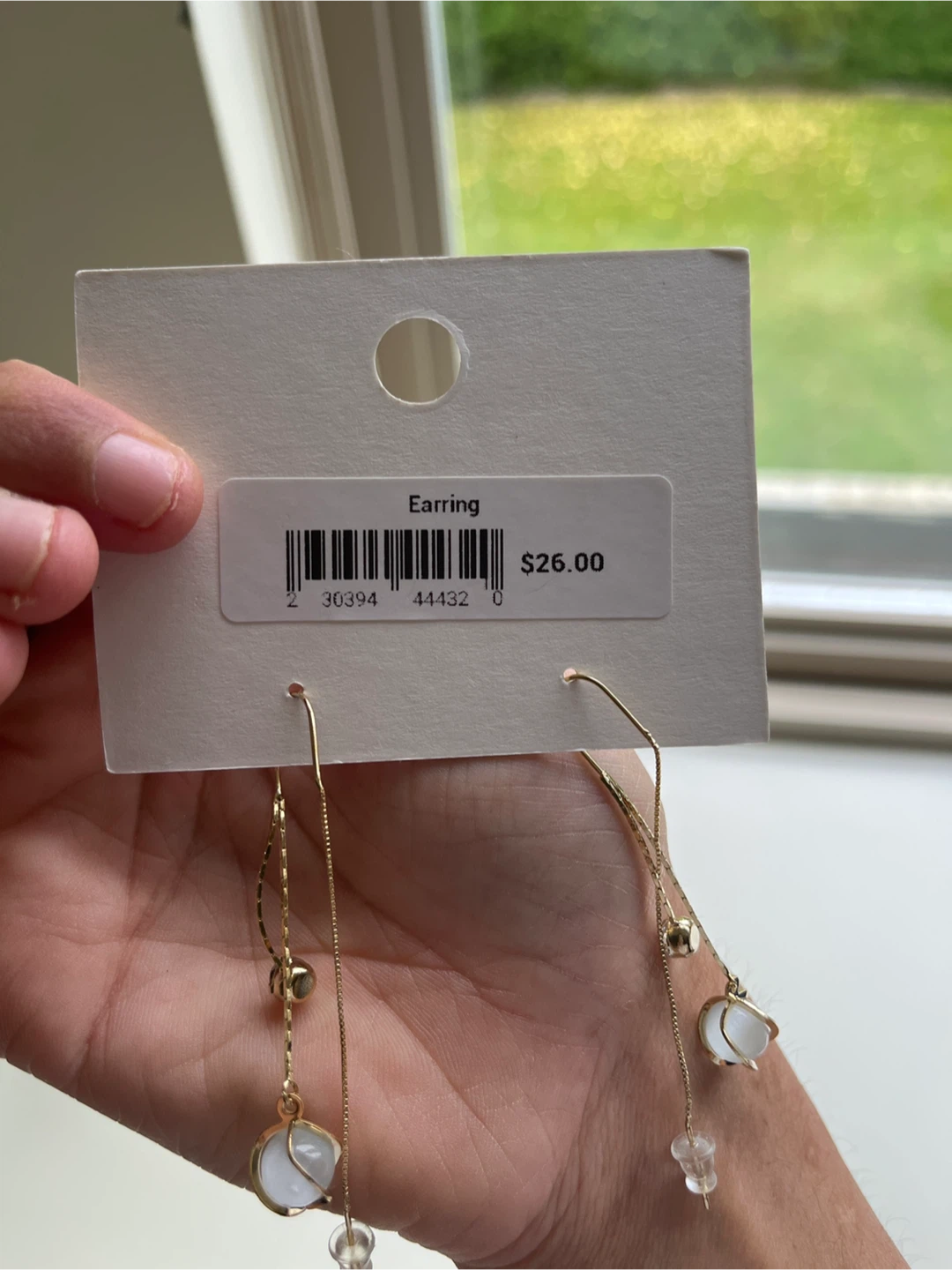 brand new threader earrings/ evening/ bridal earrings. - photo 2