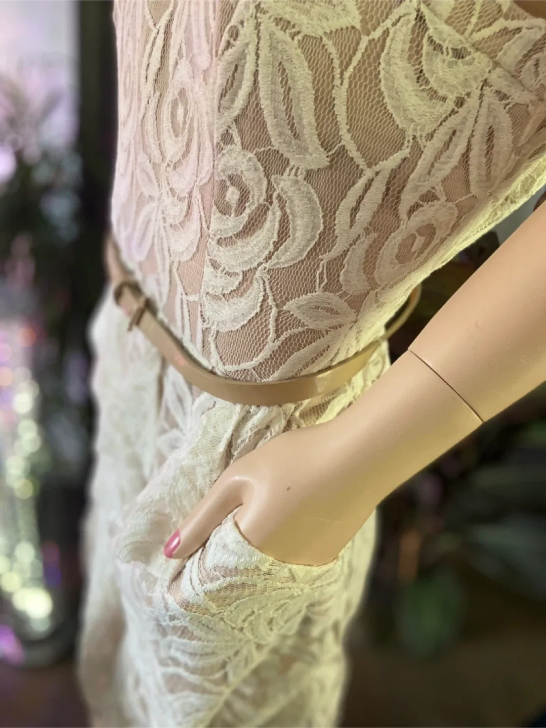 NEW: Jessica Simpson Lace Strapless Mini Dress with Belt image indicator(7)